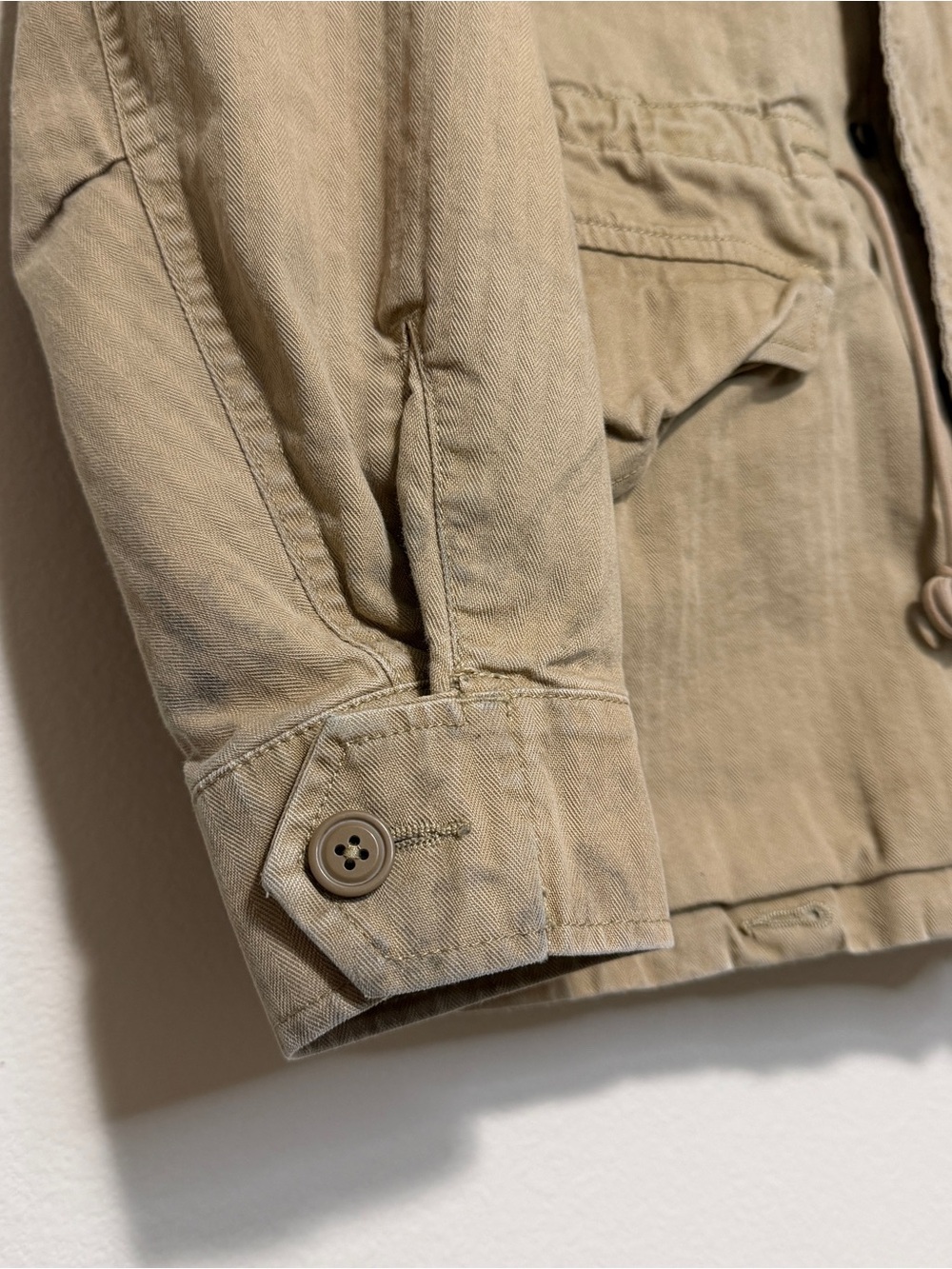 Polo Ralph Lauren Denim Supply Military Army Desert Hooded Field Jacket Medium - Picture 2 of 8
